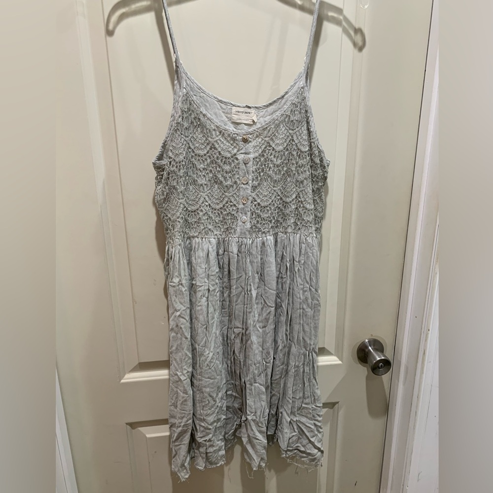 Emory Park light gray tank dress